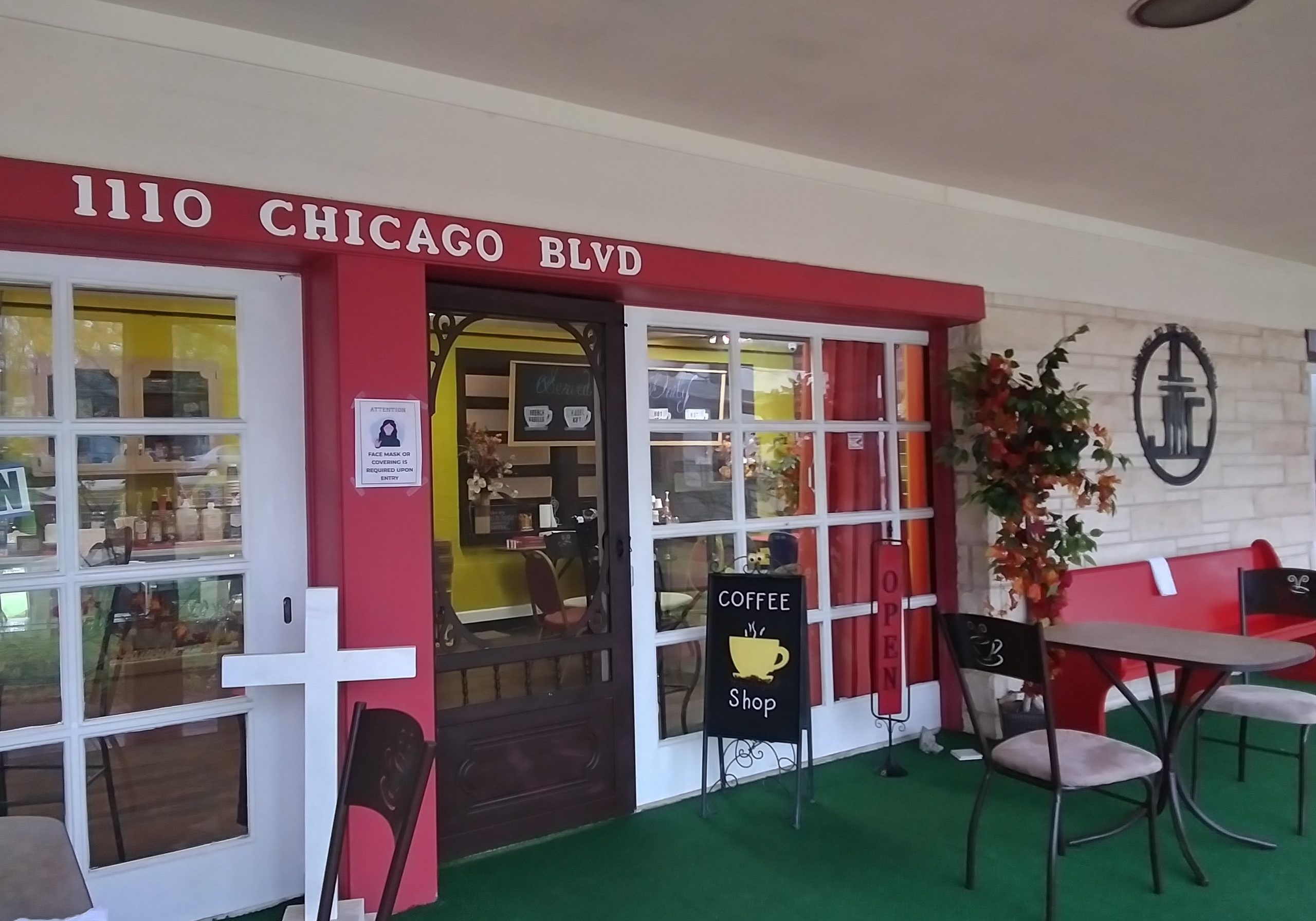 Look outside of the coffee shop